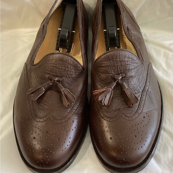 Alain Delon Beautiful Quality Leather Loafers Size 13 excellent condition. main image 8